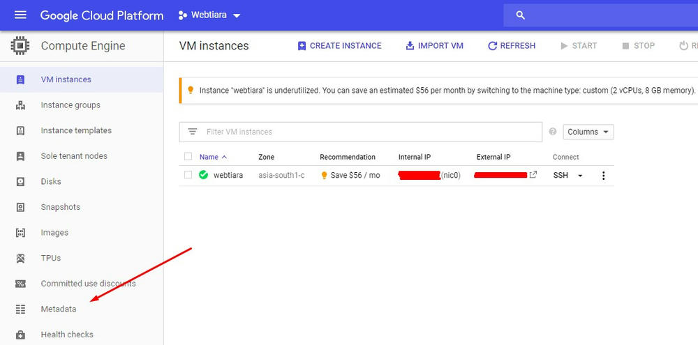 google cloud vm ftp server